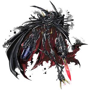 Omegamon Zwart Defeat
